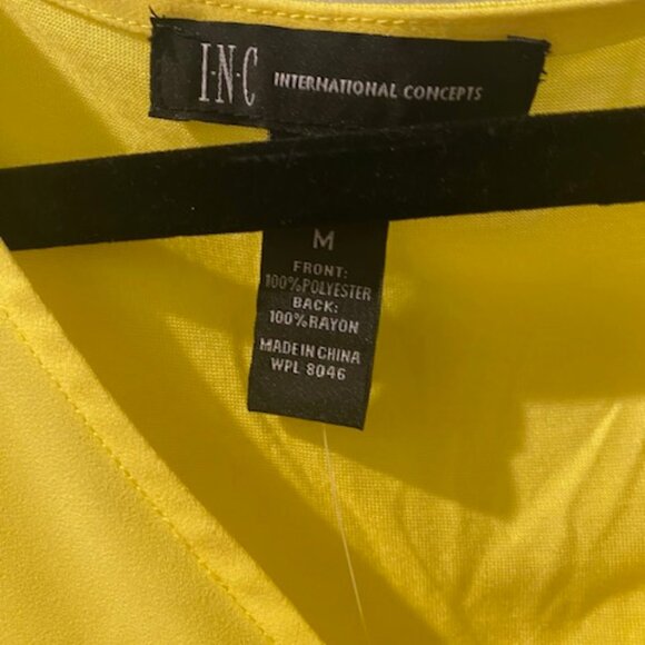 INC sheer V-neck Tank Top Medium - Picture 4 of 5